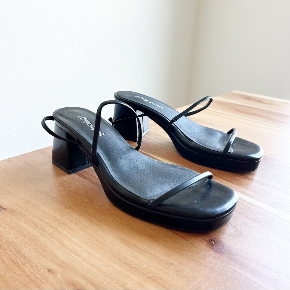 New Jeffrey Campbell Orchid Ankle Strap Sandals Heels - Picture 3 of 5
